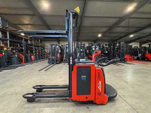 2019 Service + UVV 04/2027 Linde D12HPAP 1.200kg Lithium LI-ION Waage Hubwagen Hochhubwagen Ameise 1853 Stunden